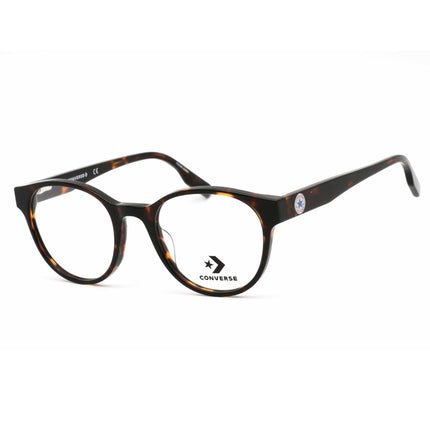 Converse Women's Eyeglasses - Dark Tortoise Round Frame Clear Demo Lens | CV5002 239 ,