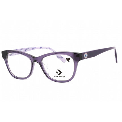 Converse Women's Eyeglasses - Full Rim Crystal Court Purple Plastic Frame | CV5003 501 ,