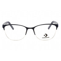Converse Women's Eyeglasses - Half Rim Matte Obsidian Cat Eye Metal Frame | CV3017 411 ,