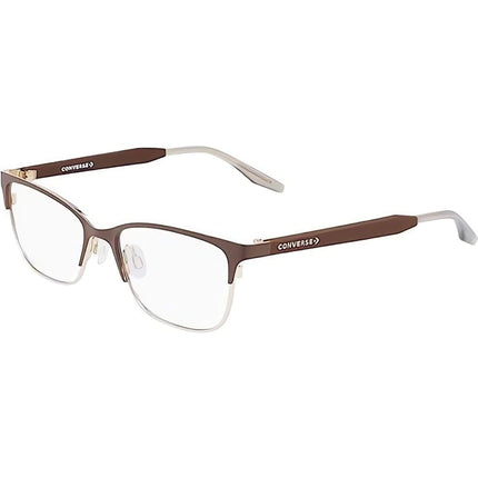 Converse Women's Eyeglasses - Matte Dark Root Half-Rim Frame | CONVERSE CV3005Y 201 ,