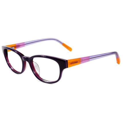 Converse Women's Eyeglasses - Purple Plastic Frame Demo Lens | CONVERSE Q005 PUR ,