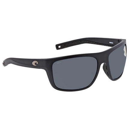 Costa Del Mar Men's Sunglasses - Broadbill Matte Black Square Frame | 06S9021 002 ,