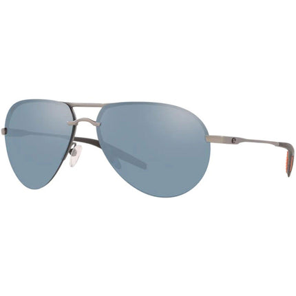 Costa Del Mar Men's Sunglasses - Helo Matte Silver Metal Frame | HLO228 OSGP(1607) ,
