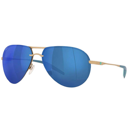 Costa Del Mar Men's Sunglasses - Matte Champagne and Blue Frame | HELO HLO 243 OBMP ,
