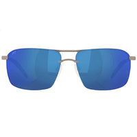 Costa Del Mar Men's Sunglasses - Skimmer Matte Silver Half-Rim Frame | 0SKM228 BMP ,