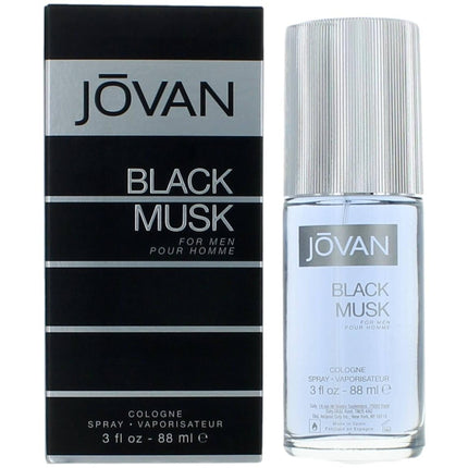 Coty Men's Cologne Spray - Jovan Black Musk with Sensual and Dark Fragrance, 3 oz ,