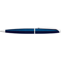 Cross Ballpoint Pen - ATX Translucent Blue Lacquer Finish with Chrome Trims | 882-37 ,
