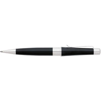 Cross Ballpoint Pen - Beverly Black and Silver Lacquer Barrel Curved Clip | AT0492-4 ,