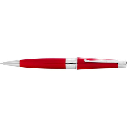 Cross Ballpoint Pen - Beverly Red and Silver Lacquer Barrel Curved Clip | AT0492-27 ,