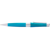 Cross Ballpoint Pen - Beverly Teal and Silver Lacquer Barrel Curved Clip | AT0492-28 ,