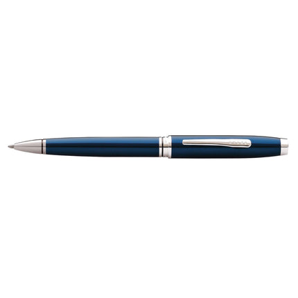 Cross Ballpoint Pen - Coventry Blue Lacquer with Polished Chrome, Medium | AT0662-9 ,