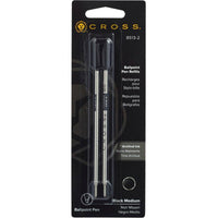 Cross Ballpoint Pen Refill - Black Medium Point, Pack of 2 | 8513-2 ,