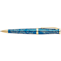 Cross Ballpoint Pen - Sauvage 2021 Year of the Rat Blue Brass and Gold | AT0312-23 ,