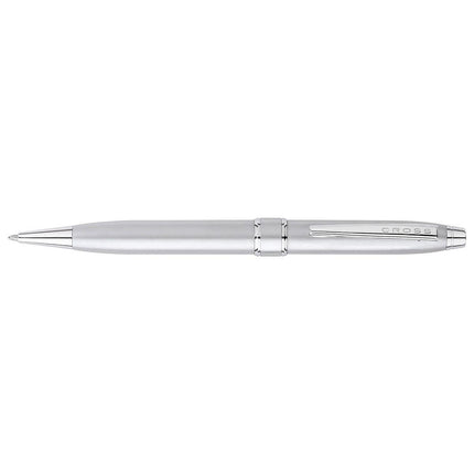 Cross Ballpoint Pen - Stratford Satin Chrome with Polished Chrome | AT0172-2 ,