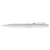 Cross Ballpoint Pen - Stratford Satin Chrome with Polished Chrome | AT0172-2 ,