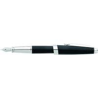 Cross Fountain Pen - Aventura Onyx Black Resin Click Off, Medium Nib | AT0156-1MS ,
