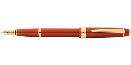 Cross Fountain Pen - Bailey Light Polished Amber and Gold Tone ,