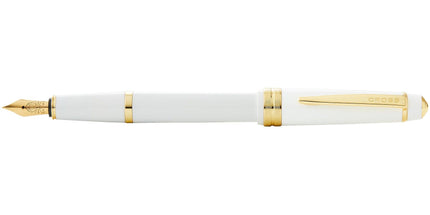 Cross Fountain Pen - Bailey White Resin and Gold Tone, Extra Fine | AT0746-10XF ,