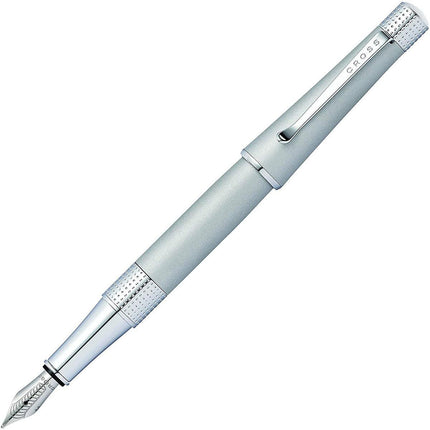 Cross Fountain Pen - Beverly Satin Chrome Finish with Medium Steel Nib | AT0496-10MS ,