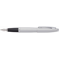 Cross Fountain Pen - Calais Satin Chrome Metal Barrel, Medium Nib | AT0116S-16MS ,
