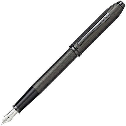 Cross Fountain Pen - Townsend Matte Black PVD Stainless Steel Fine Nib | AT0046-60FS ,