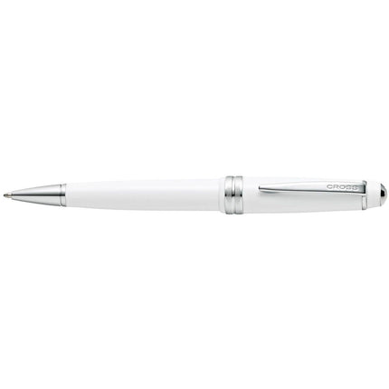 Cross Light Ballpoint Pen - Bailey White and Silver Twist Action Propel | AT0742-2 ,