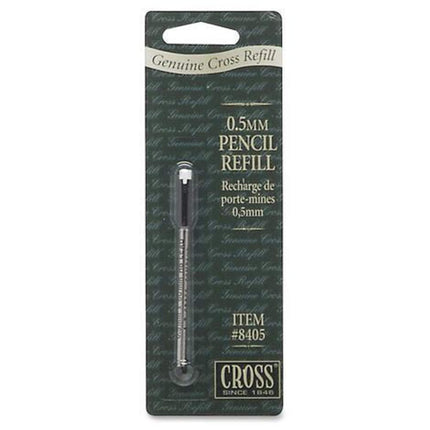 Cross Pencil Refill - 0.5 mm Black Mechanical and Cassette Eraser, 12 Leads | 8405 ,