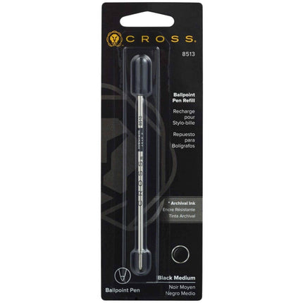 Cross Refill - Black Archival Ink Medium Size Point for Standard Ballpoint Pen | 8513 ,