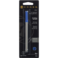 Cross Refill - Blue Rolling Ball Pen Slim Medium Point Gel Ink Waterproof | 8521 ,