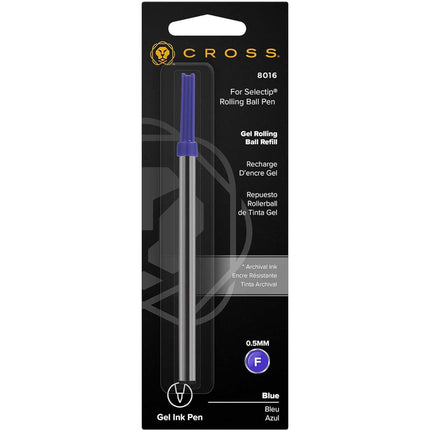 Cross Refill - Selectip Blue Ink Fine Point Authentic Gel Rolling Ball Pen | 8016 ,