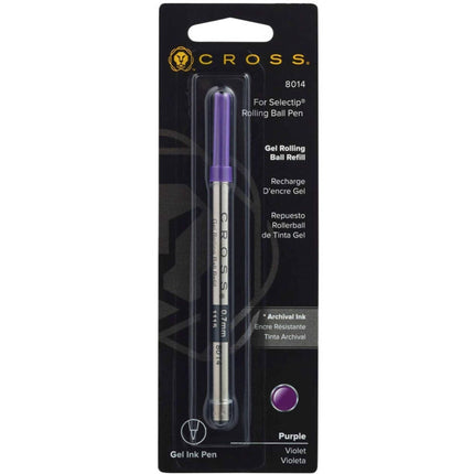 Cross Refill - Selectip Purple Ink Medium Point Authentic Gel Rolling Ball Pen | 8014 ,