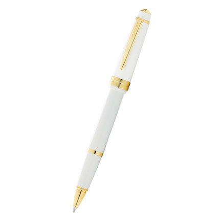 Cross Rollerball Pen - Bailey Light Resin with Gold Tone Trims, White | AT0745-10 ,