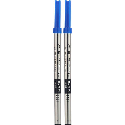 Cross Rollerball Pen Refill - Selectip Blue Gel 0.7 mm, Pack of 2 | 8521-2 ,