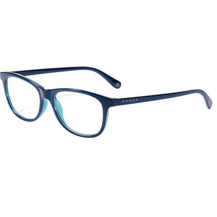 Cross Women's Reading Glasses - Cambridge Blue Square Shape Frame, +1.00 | RD0200-1A ,