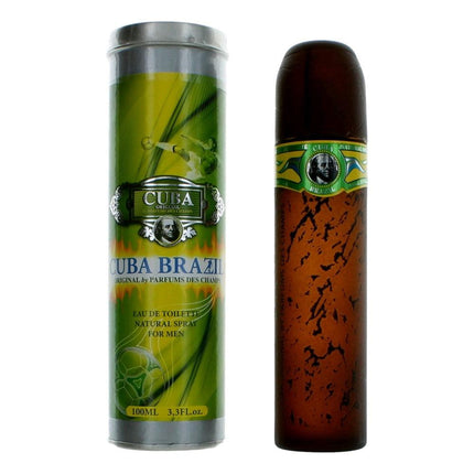 Cuba Brazil by Cuba, 3.3 oz Eau De Toilette Spray for Men ,