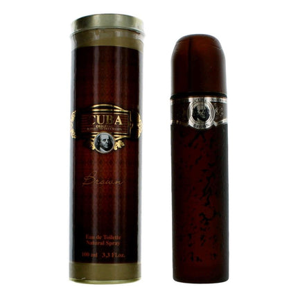 Cuba Brown by Cuba, 3.3 oz Eau De Toilette Spray for Men ,