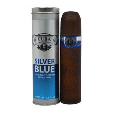 Cuba Silver Blue by Cuba, 3.3 oz Eau De Toilette Spray for Men ,