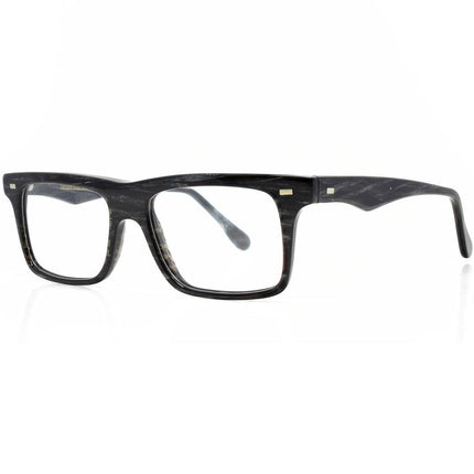 Cutler and Gross Men's Eyeglasses - Black Grain Frame Demo Lens | 1096-BGR-C-51-16-145 ,