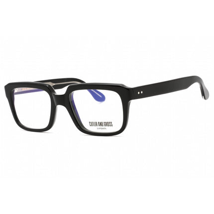 Cutler And Gross Men's Eyeglasses - Black Rectangular Frame Clear Lens | CG1289 001 ,