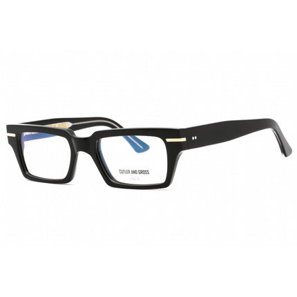 Cutler And Gross Men's Eyeglasses - Black Rectangular Frame Clear Lens | CGOP1363 001 ,