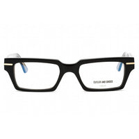 Cutler And Gross Men's Eyeglasses - Black Rectangular Frame Clear Lens | CGOP1363 001 ,