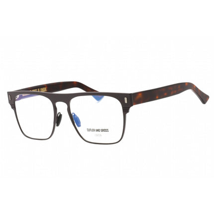 Cutler And Gross Men's Eyeglasses - Brown Titanium Frame Clear Lens | CGOP136656 002 ,
