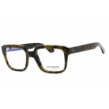 Cutler And Gross Men's Eyeglasses - Green/Black/Tortoiseshell Rectangular | CG1289 005 ,