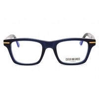 Cutler And Gross Men's Eyeglasses - Matte Navy Blue Frame Clear Lens | CG1337 003 ,