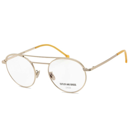 Cutler And Gross Men's Eyeglasses - Yellow/Metallic Aviator Frame | CG1269 011 ,