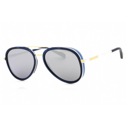 Cutler and Gross Men's Sunglasses - Full Rim Gold/Blue Metal Aviator | CG1323S 002 ,