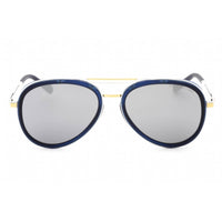 Cutler and Gross Men's Sunglasses - Full Rim Gold/Blue Metal Aviator | CG1323S 002 ,