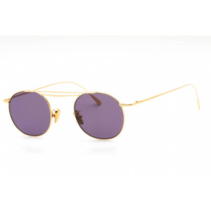 Cutler and Gross Men's Sunglasses - Gold Round Frame Purple Lens | CG1268GPLS 001 ,