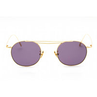 Cutler and Gross Men's Sunglasses - Gold Round Frame Purple Lens | CG1268GPLS 001 ,