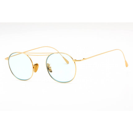 Cutler and Gross Men's Sunglasses - Gold Round Shape Frame Blue Lens | CG1268GPLS 002 ,